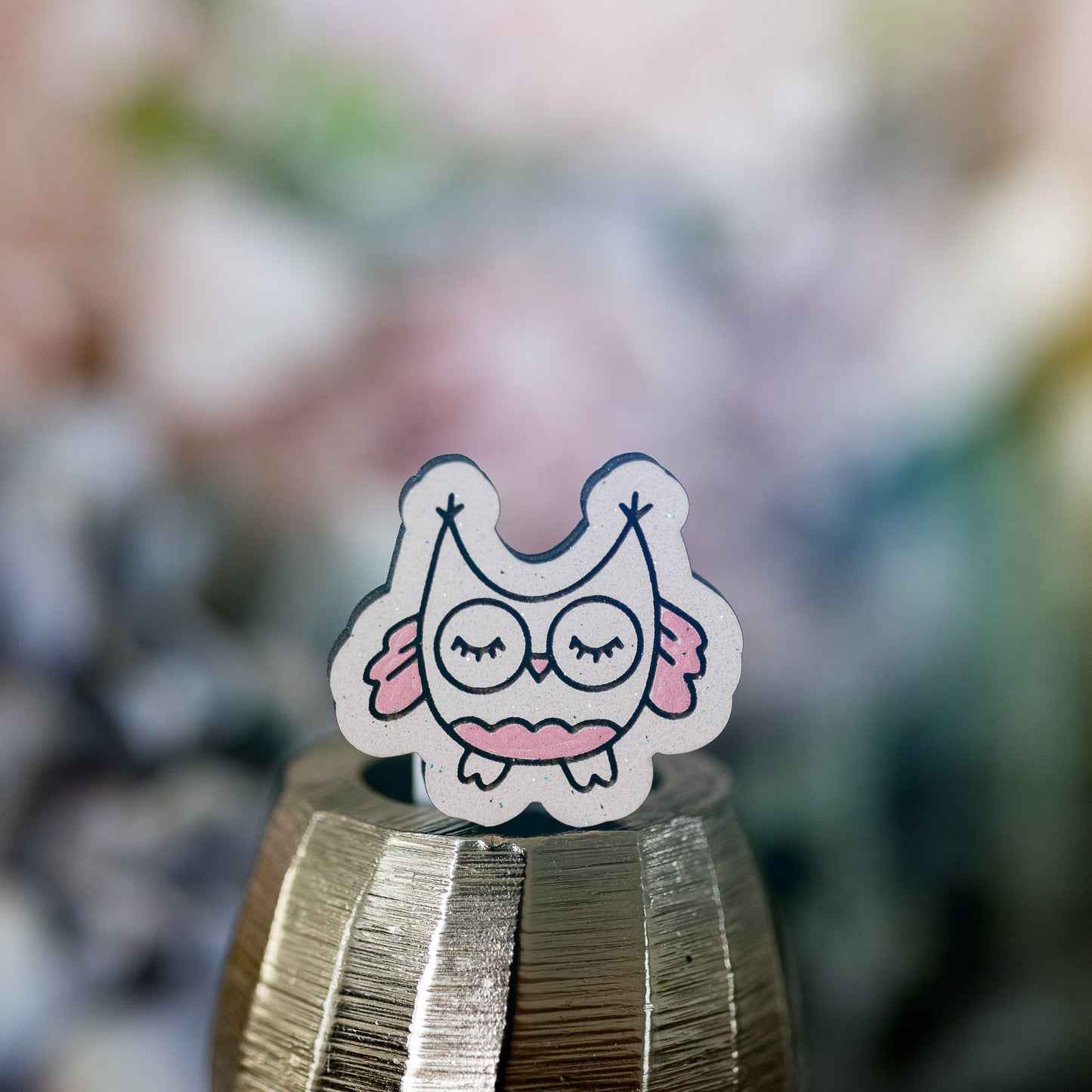 Mărțișor pictat manual, Bufniță drăguță