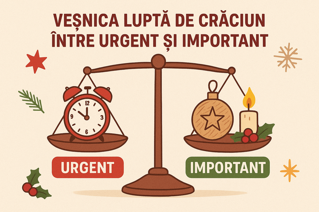 Veșnica luptă de Crăciun între urgent și important
