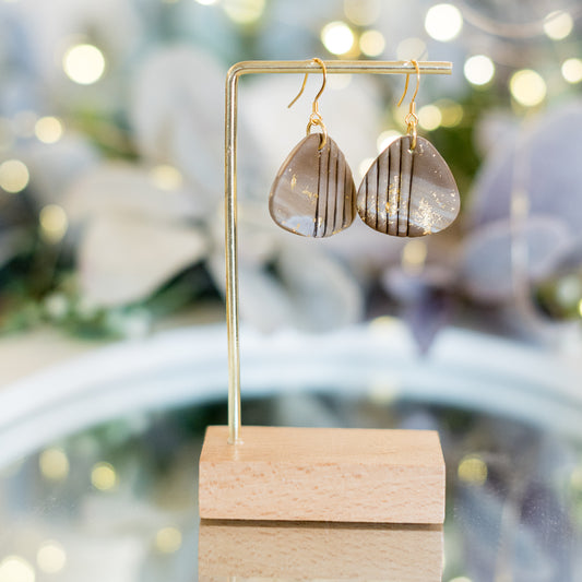 Cercei din lut polimeric - Cercei în formă de curcubeu