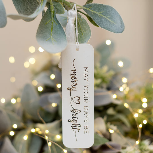 Semn de carte din lemn vopsit JOY